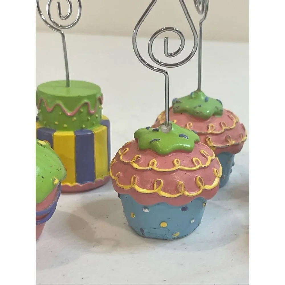 Cupcake cake magnets clips and note holders set of 13
